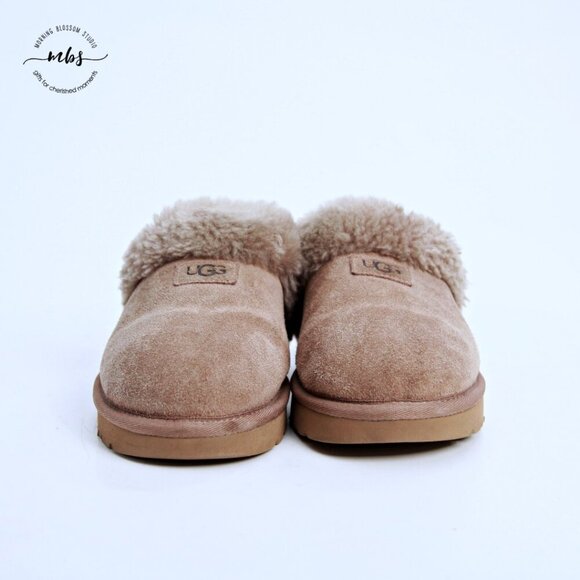 UGG Coquette Suede Slippers Tan Women 6 - Picture 2 of 14